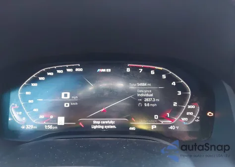 2021 BMW M8 Gran Coupe z USA, uszkodzony, nr VIN WBSGV0C08MCF18918